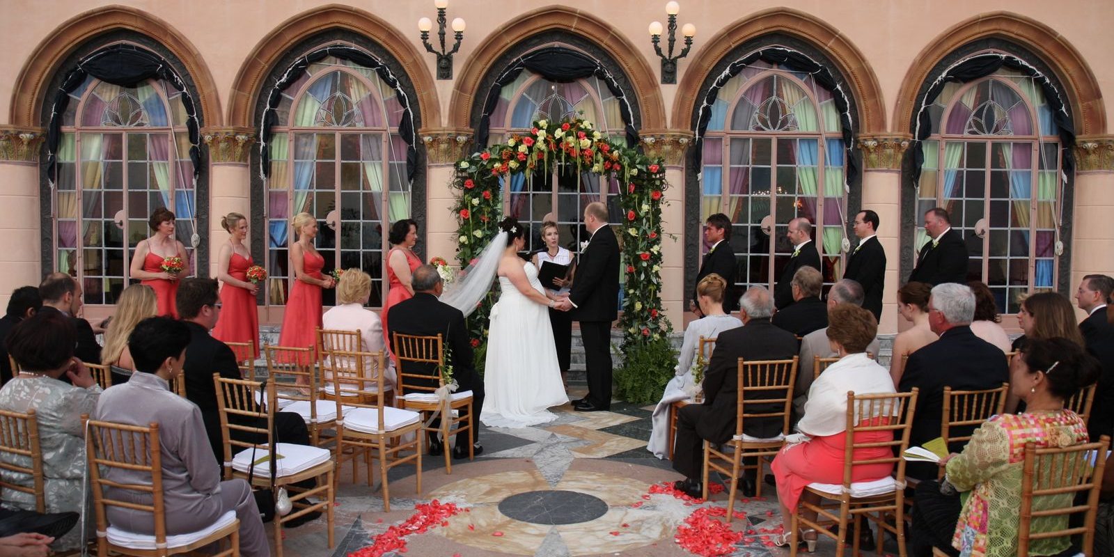 wedding ceremony Wedding ceremony at the Ringling in Sarasota
