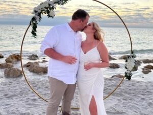 longboat key sunset beach elopement